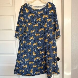 Singer Water Factory Helsinki Dress in Leopards Print